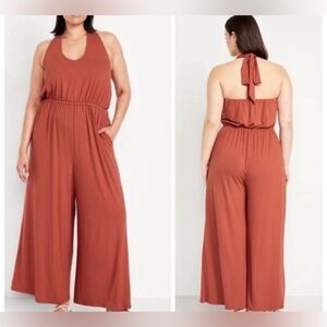 Women's Waist-Defined Halter Jumpsuit Gingerspice
Color From Old Navy